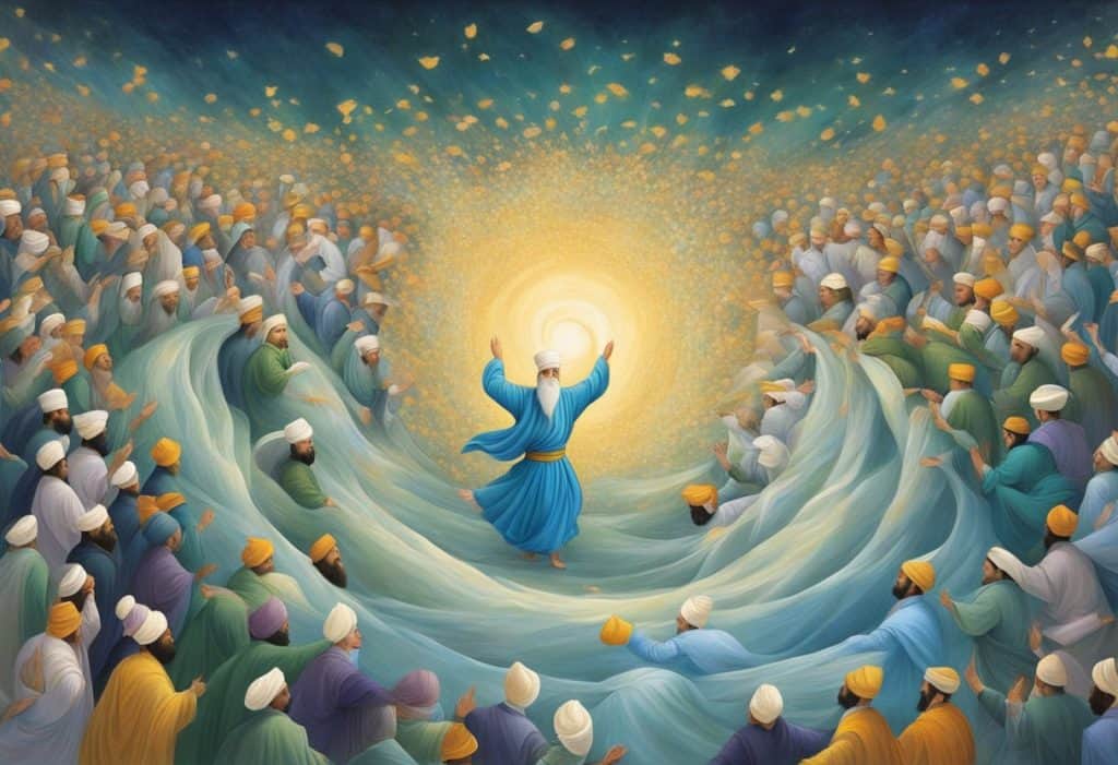 Rumi's impact on Sufism: swirling dervishes, ecstatic poetry, and spiritual transcendence